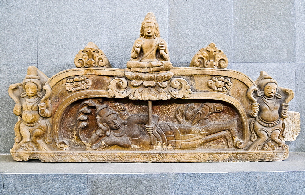 Decoration of a temple, Cham Museum, Da Nang, Vietnam, Southeast Asia