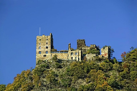 Liebenstein Castle, Kamp-Bornhofen, Middle Rhine Valley, UNESCO World Heritage Site, Rhineland-Palatinate, Germany, Europe