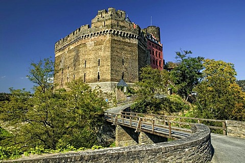 Schoenburg Castle, Oberwesel, Middle Rhine Valley, UNESCO World Heritage Site, Rhineland-Palatinate, Germany, Europe