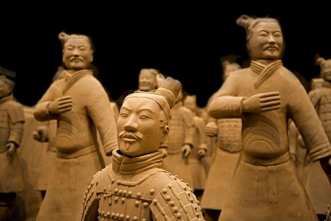 Terracotta Army exhibition, faithful replicas of the statues from XIAN in China, Weilburg an der Lahn, Hesse, Germany, Europe