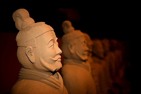 Terracotta Army exhibition, faithful replicas of the statues from XIAN in China, Weilburg an der Lahn, Hesse, Germany, Europe