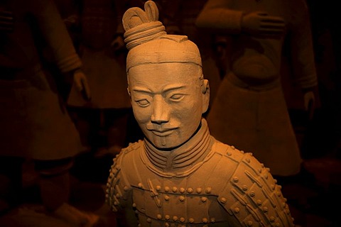 Terracotta Army exhibition, faithful replicas of the statues from XIAN in China, Weilburg an der Lahn, Hesse, Germany, Europe