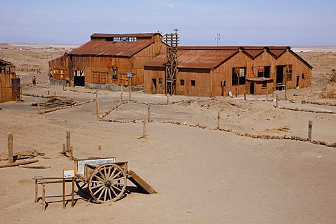 Santa Laura Saltpeter Works, UNESCO World Heritage Site, Atacama Desert, northern Chile, Chile, South America