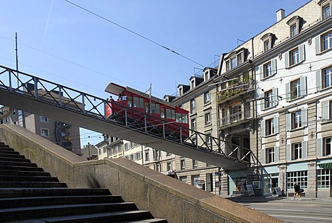 Polybahn, funicular railway, Zurich, Switzerland, Europe