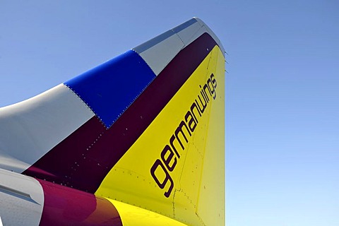 Tail of an Airbus A321-100 200 German Wings