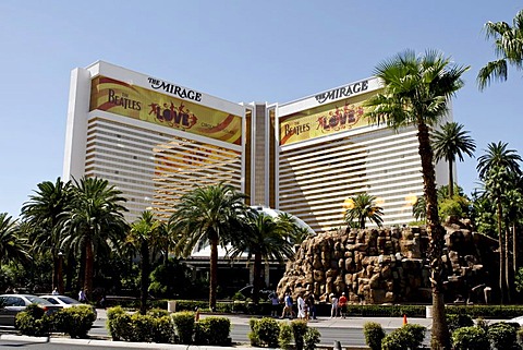 The Mirage hotel on Las Vegas Boulevard, Las Vegas, Nevada, USA