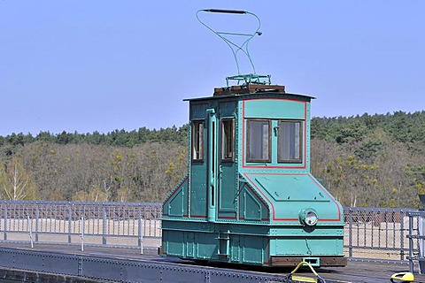 Former lock train, Niederfinow boat lift, Brandenburg, Germany, Europe