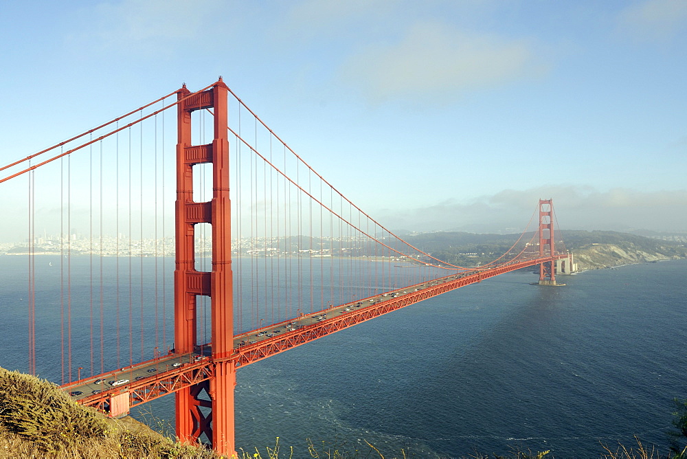 Golden Gate Bridge at sunset, San Francisco, California, USA, North America