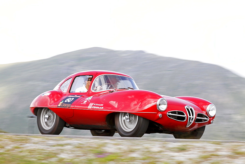 Alfa Romeo Disco Volante from the Alfa Romeo Museum, built in 1952, Nockalmstrasse, Ennstal Classic 2010 Vintage Car Rally, Groebming, Styria, Austria, Europe