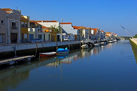 Sao Roque canal, Aveiro, Beiras region, Portugal, Europe