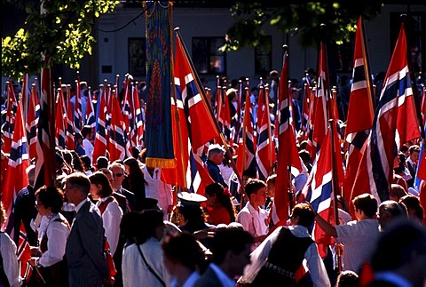 Celebration of the National day, May 17, Oslo, Norway, Europe