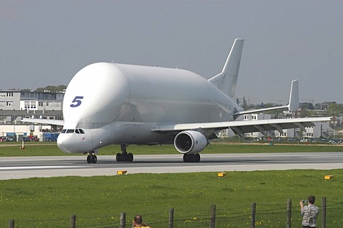 Airbus Beluga aeroplane, Hamburg, Germany, Europe