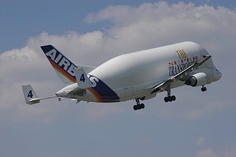 Airbus Beluga aeroplane, Hamburg, Germany, Europe