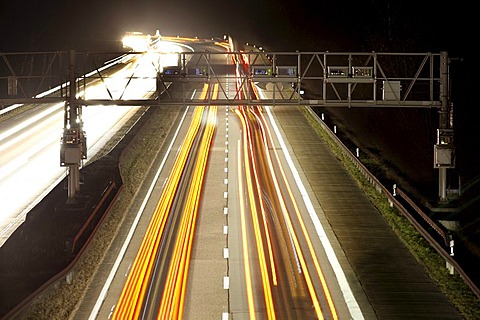 Tollgate, Autobahn Toll Collection, German highway A3 near Hamminkeln, Niederrhein, North Rhine-Westphalia, Germany, Europe