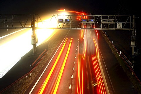 Tollgate, Autobahn Toll Collection, German highway A3 near Hamminkeln, Niederrhein, North Rhine-Westphalia, Germany, Europe