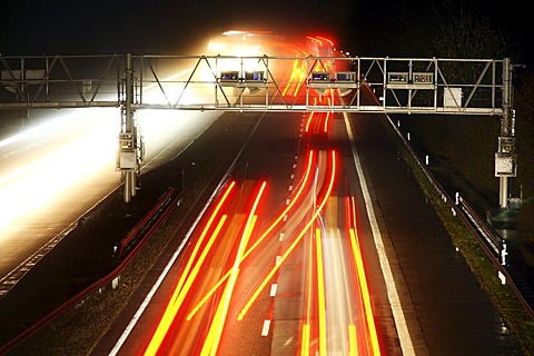 Tollgate, Autobahn Toll Collection, German highway A3 near Hamminkeln, Niederrhein, North Rhine-Westphalia, Germany, Europe