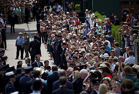 Queen Elizabeth II attending Wimbledon for the first time in 33 years, Wimbledon Championships 2010, Wimbledon, United Kingdom, Europe