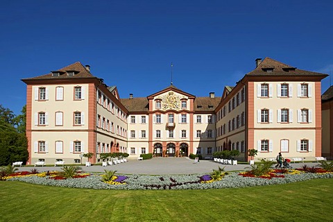 Schloss Mainau castle on Mainau flowering island, Lake Constance, Baden-Wuerttemberg, Germany, Europe