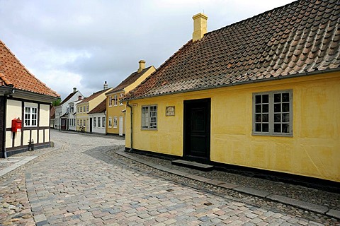 Hans Christian Andersen's birthplace and museum, historic district, Odense, Funen island, Region Syddanmark, Region of Southern Denmark, Denmark, Europe