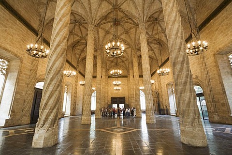 The former silk market La Lonja de la Seda, Valencia, Communidad Valencia, Spain, Europe