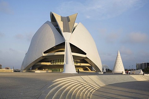 Opera House Palau de les Artes Reina Sofia, Ciudad de las Artes y las Ciencias City of Arts and Sciences, Valencia, Comunidad Valencia, Spain, Europe