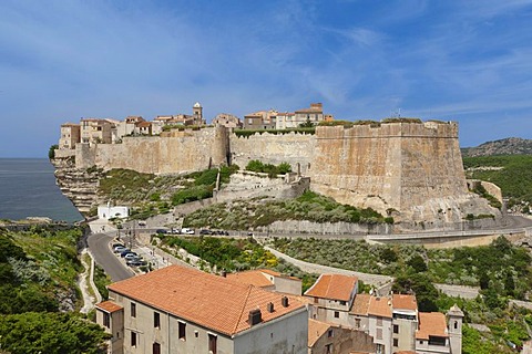 Bonifacio, Strait of Bonifacio, Corsica, France, Europe