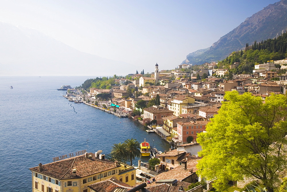 Views of the bay of Limone sul Garda, Lombardy, Italy, Europe