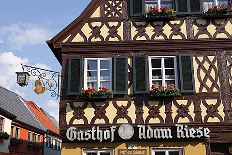 Gasthof Adam Riese, Bad Staffelstein, Upper Franconia, Franconia, Bavaria, Germany, Europe