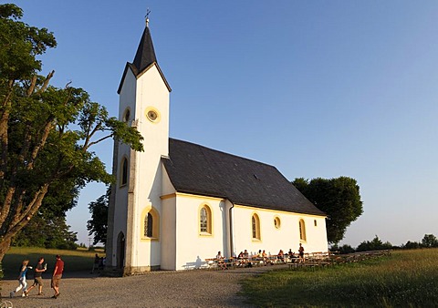 Adelgundis Chapel on Staffelberg mountain, Bad Staffelstein, Franconian Switzerland, Franconian Alb, Upper Franconia, Franconia, Bavaria, Germany, Europe