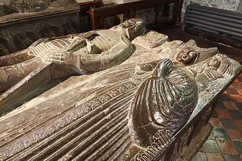 Tomb of Piers Butler and Margaret Fitzgerald, St Canice's Cathedral or Kilkenny Cathedral, Kilkenny, County Kilkenny, Republic of Ireland, British Isles, Europe