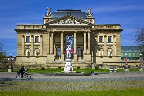 Hessisches Staatstheater state theatre, Wiesbaden, Hesse, Germany, Europe