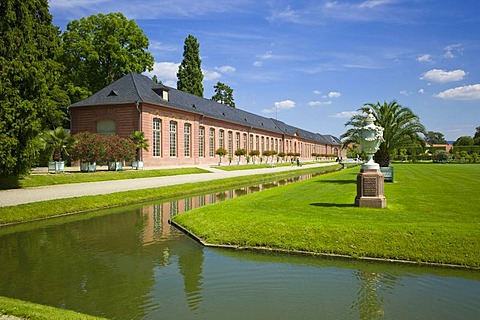 New orangery, Schloss Schwetzingen castle, 18th century, Schwetzingen, Baden-Wuerttemberg, Germany, Europe