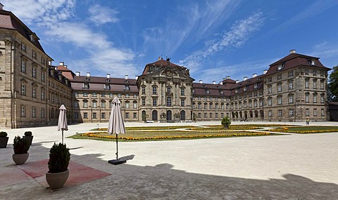 Schloss Weissenstein Palace, built 1711-1718 under Lothar Franz von Schoenborn, Elector of Mainz, Franconian Baroque, Pommersfelden, Upper Franconia, Bavaria, Germany, Europe