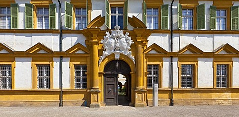 Schloss Seehof castle and gardens, Memmelsdorf, Upper Franconia, Bavaria, Germany, Europe