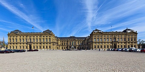 Wuerzburg Residenz, a Baroque palace, UNESCO World Heritage Site, Wuerzburg, Bavaria, Germany, Europe