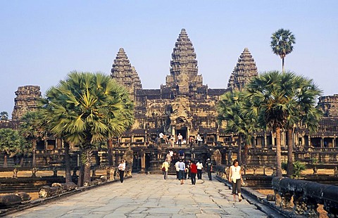 Angkor Wat temple, Angkor temples, Siem Reap, Cambodia, Indochina, Southeast Asia