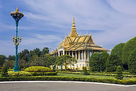 Dance pavilion, Royal Palace, Phnom Penh, Cambodia, Indochina, Southeast Asia, Asia