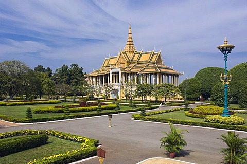 Dance pavilion, Royal Palace, Phnom Penh, Cambodia, Indochina, Southeast Asia, Asia