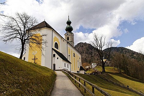 St. Georg Parish Church, Ruhpolding, Chiemgau, Upper Bavaria, Germany, Europe