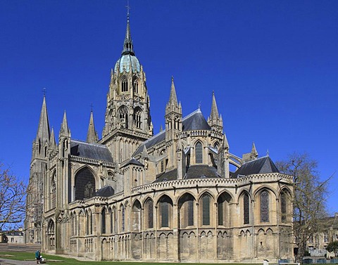 Bayeux Cathedral, Notre-Dame, Bayeux, Calvados, Region Basse-Normandie, Normandy, France, Europe