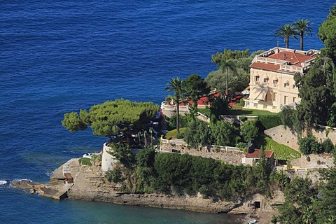 Luxury seaside villa, Roquebrune Cap Martin, Departement Alpes Maritimes, Region Provence Alpes Cote d'Azur, France, Europe