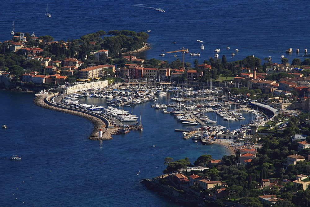 St. Jean Cap Ferrat with marina, Departement Alpes Maritimes, Region Provence Alpes Cote d'Azur, France, Europe