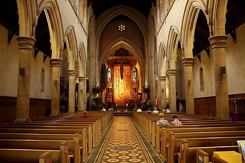 Interior of St. Peter's Cathedral in Adelaide, South Australia, Australia