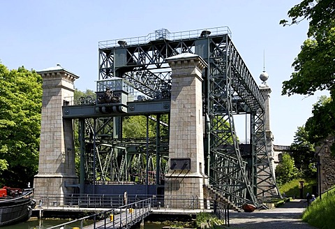 Old ship lift, Waltrop, Ruhrgebiet region, North Rhine-Westphalia, Germany, Europe