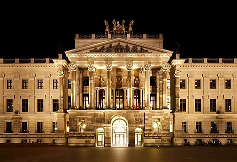 Reconstruction of Brunswick Palace, Schloss-Arkaden shopping centre, city library, city archive, castle museum, Braunschweig, Brunswick, Lower Saxony, Germany, Europe