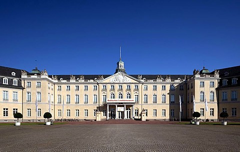 Schloss Karlsruhe castle, Karlsruhe, Baden-Wuerttemberg, Germany, Europe