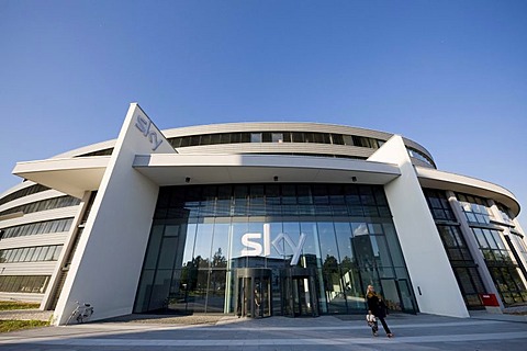 New headquarters of the Sky Deutschland AG, Medienallee 26, Unterfoehring, Bavaria, Germany, Europe