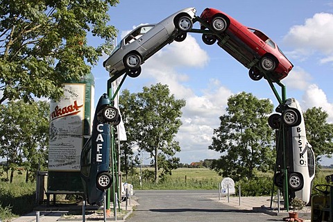 Exit, North Sea Car Museum, Norden, Aurich district, East Frisia, Lower Saxony, Germany, Europe