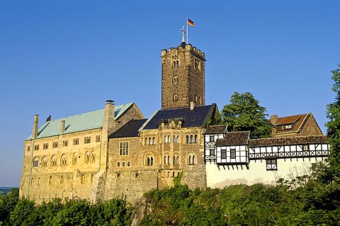 Wartburg castle, Eisenach, Thuringia, Germany, Europe