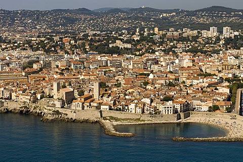 Aerial view, Antibes, Departement Alpes-Maritimes, Region Provence-Alpes-Cote d'Azur, France, Cote d'Azur, Europe